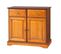 Buffet 2 Portes 2 Tiroirs Merisier 2 Niches L 82.4 H 77.2 P 41 Cm