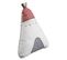 Coussin Déco Tipi 27x22cm En Polyester Blanc