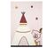 Tapis De Chambre Enfant Tipi 130x90cm En Acrylique Beige