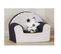 Fauteuil Club 42x51cm En Coton Blanc