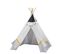 Tipi En Toile En Coton Blanc