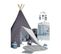 Tipi En Toile En Coton Gris