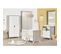 Scandi - Commode 2 Portes Et 1 Niche Gris