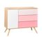 Seventies - Commode 3 Tiroirs + 1 Porte Rose