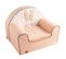 Fauteuil Club En Coton Rose