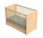 Lit Bébé 120 X 60 Avec Têtes De Lit Arrondies En Bois Décor Chêne Miel