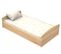 Lit Évolutif 140x70 - Little Big Bed En Bois Décor Chêne Doré