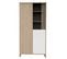 Armoire 2 Portes Et 1 Niche Avec Claustra En Bois Décor Chêne Suave