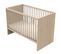 Lit Bébé 120x60 à Barreaux En Bois Décor Chêne Suave