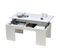 Table Basse Plateau Relevable Newton Blanche