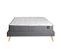 Lit Borea 160x200 Tissu + 1 Sommier + 1 Matelas Ressort Carlton / Gris Foncé