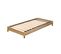 Sommier Sur Pied 90x190 26 Lattes Izar - Bois Blanchi