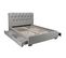 Lit Chelsea 160x200  + 4 Tiroirs + Sommier / Gris Clair