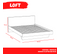 Lit 140x190 Sommier Inclus Cora Blanc