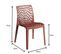 Lot De 4 Chaises Empilables Tela / Rouge