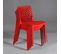 Lot De 4 Chaises Empilables Tela / Rouge