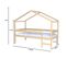 Lit Cabane Mi-hauteur 90x190 Sommier Inclus Penny - Bois