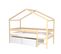 Lit cabane 90x190 cm MIKA naturel