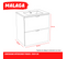 Meuble Sous-vasque 2 Tiroirs Malaga  60 Cm + Vasque / Blanc