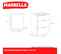 Meuble Sous-vasque 3 Tiroirs Marbella 60 Cm + Vasque + Miroir / Blanc