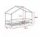 Lit Cabane 90x190 Sommier Inclus Célia - Blanc