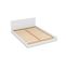 Lit Loft 140x190 + 2 Chevets  + Sommier + Tête De Lit / Blanc