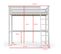 Lit Mezzanine 90x190 Sommier Inclus Dylan - Blanc