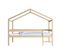 Lit Cabane Mika 90x190 + Sommier + Matelas Iris  / Naturel