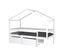 Lit Cabane Mika 90x190 + Sommier + 2 Tiroirs + Matelas Iris / Blanc