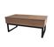 Table Basse Plateau Relevable Flower 110x55cm / Chêne Blanchi Et Métal Noir