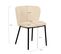 Lot De 2 Chaises Tissu Bouclettes Romy/ Beige