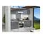 Start Meuble Bas De Cuisine - L 60 Cm - Avec Plan De Travail Inclus - Gris Brillant