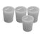 Bougies Oslo (lot De 4) Gris