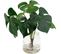 Plante Artificielle Pot En Verre Monstera 27 Cm