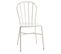 Chaise De Jardin Libellule Blanche (lot De 2)