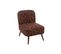 Fauteuil Trendy En Tissu Et Pieds En Bois - Eliad