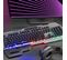 Clavier Gamer Tea282 Semi Mécanique Filaire Usb - Azerty - LED Rgb - Support Repose Poignée Amovible