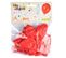 Lot De 10 Ballons En Latex "gonflables" 30cm Rouge