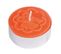 Lot De 12 Bougies Chauffe-plat "chupa Chups" 3cm Orange