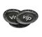 Lot De 6 Assiettes En Carton "vip" 18cm Noir