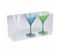 Lot De 3 Verres à Cocktail "acrylique" 16cm Vert