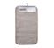 Tapis De Bain Microfibre "relief" 45x75cm Taupe