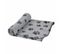 Plaid Polaire Pour Chien "pattes" 100cm Gris