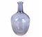 Vase Déco En Verre "jarre" 25cm Bleu Gris