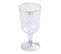 Lot De 6 Verres à Vin Réutilisable "paillettes" 18cl Argent