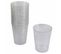 Lot De 20 Verres En Plastique Réutilisable "paillettes" 20cl Argent