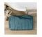 Tapis De Bain Microfibre "relief" 45x75cm Bleu Canard