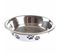 Gamelle Pour Chien et Chat "motifs Pattes" 12cm Blanc