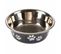 Gamelle Pour Chien et Chat "motifs Pattes" 17cm Noir