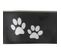 Gamelle Pour Chien et Chat "motifs Pattes" 21cm Noir